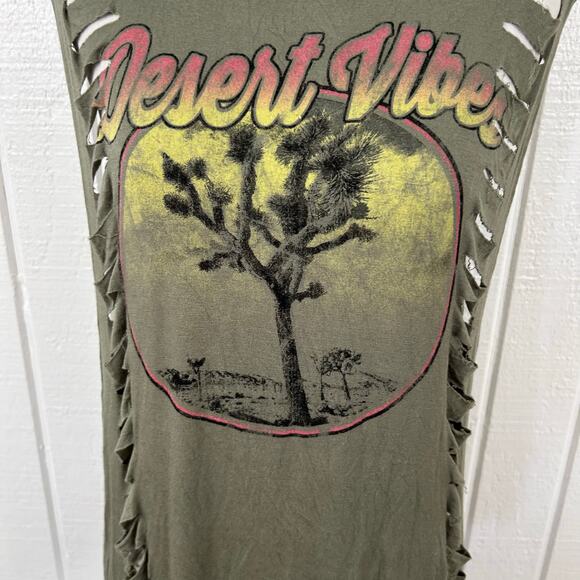 Charlotte Russe Women Y2K Sleeveless Top Green Coachella Festival Size Medium - Picture 3 of 10